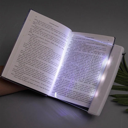 LED Page Book Light Smart Book Page Illuminator Reading Lights Clear Flat Reading Lights for nighttime reading