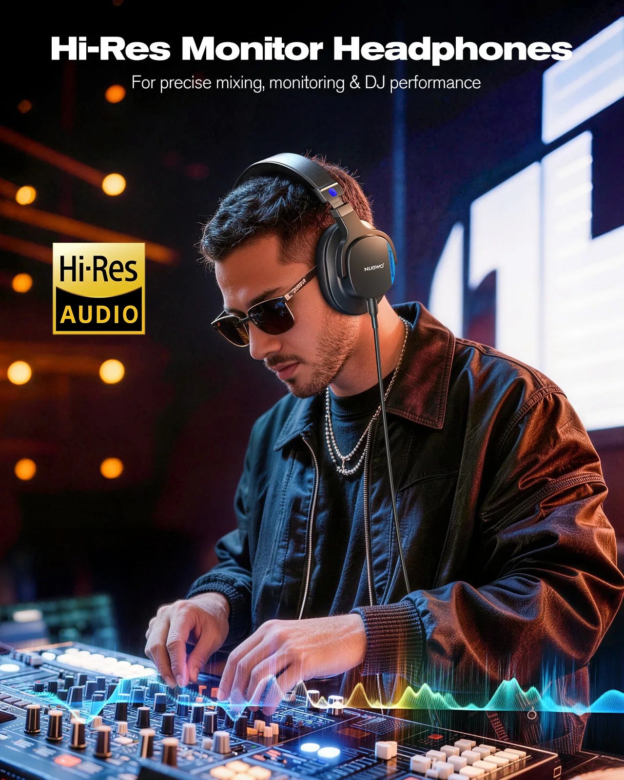 NUBWO Studio Headphones Wired