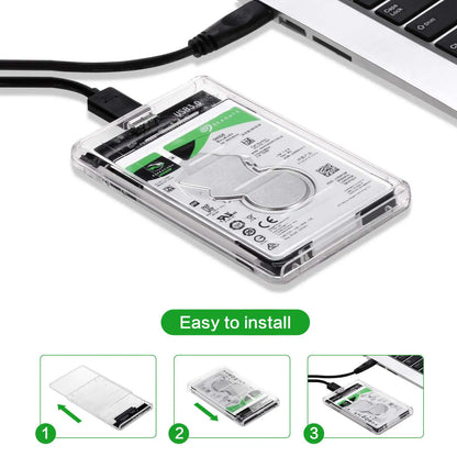 USB 3.0/Type C to SATA III Hard Disk Case for 2.5