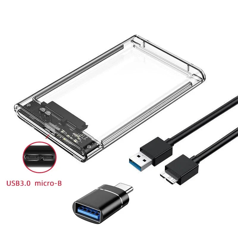 USB 3.0/Type C to SATA III Hard Disk Case for 2.5