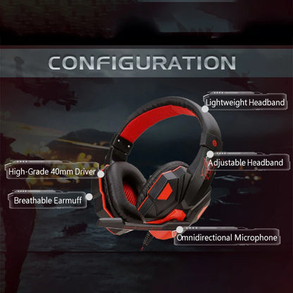 Gaming Headphones 3.5MM Wired PC