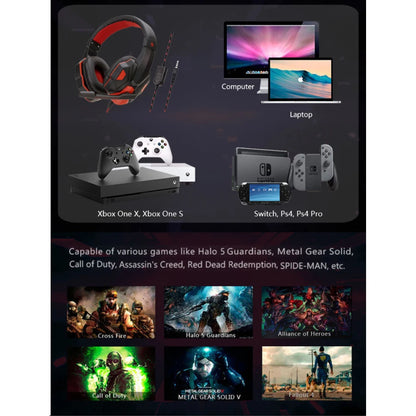 Gaming Headphones 3.5MM Wired PC