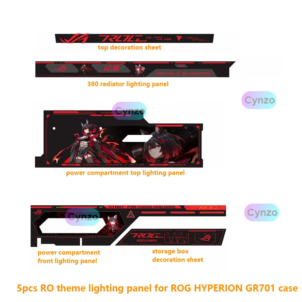 ROG HYPERION GR701 Chassis ARGB Lighting Panel Kit