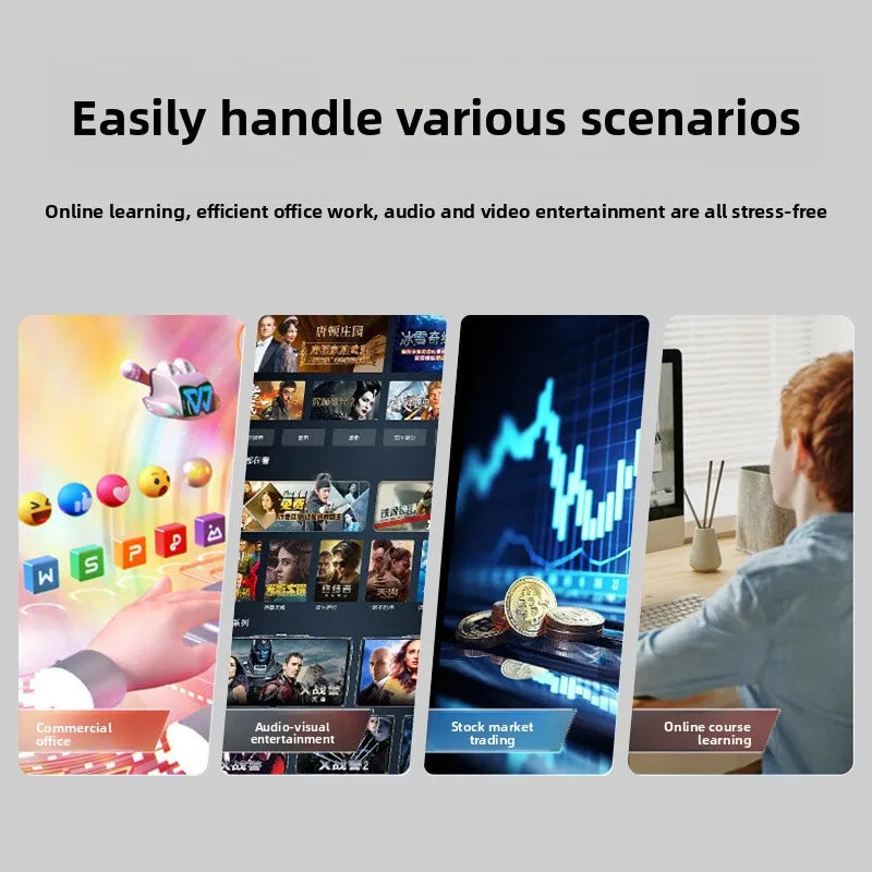 High End Ultra Intel I7 Cpu Thin All in One Computer PC Home Office Game Desktop Computer Full Set for Commercial and Home Use