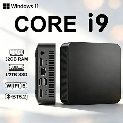 Intel i9-10980HK Strong Performance Mini PC 32GB Large RAM 1TB Fast SSD Win11 Pro 4K Gaming Office Household Computer