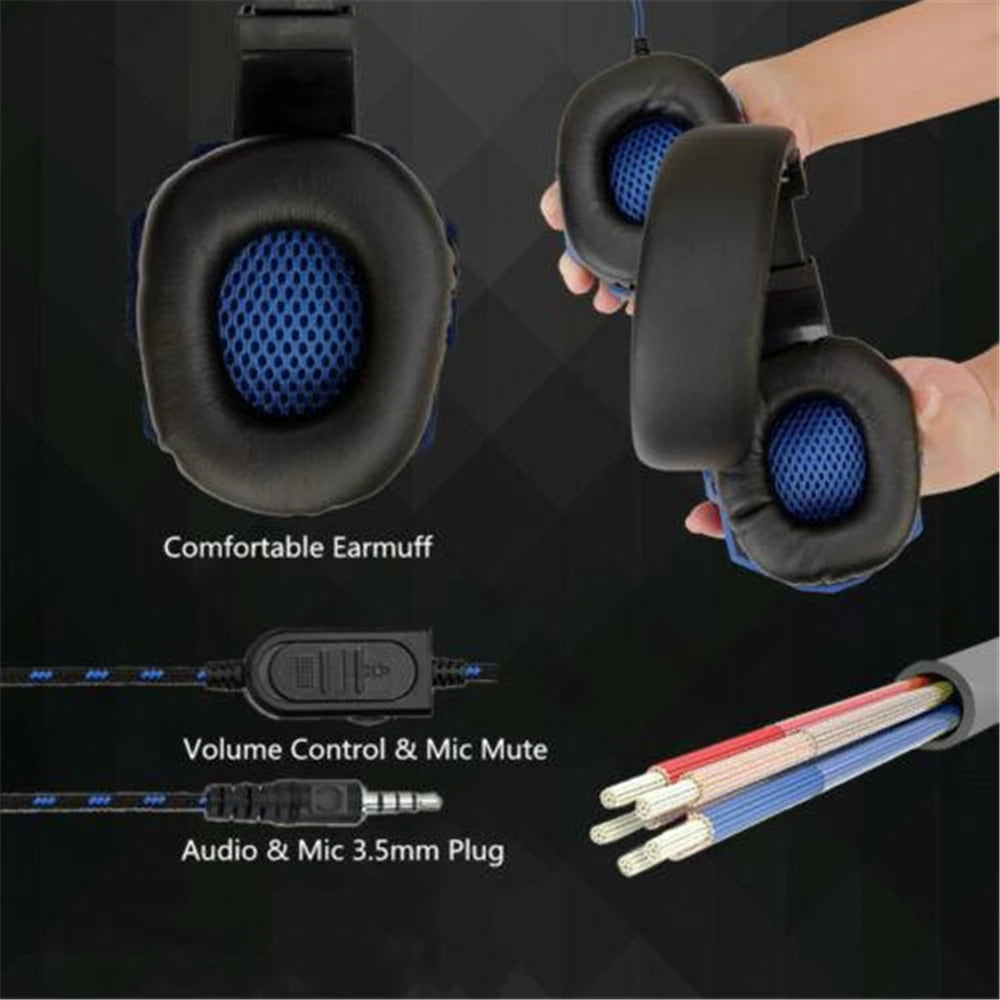 Gaming Headphones 3.5MM Wired PC