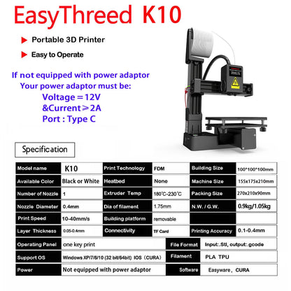EasyThreed 3D Printer  Entry Level