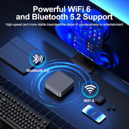 MINI PC Intel Core i9 10980HK Windows 11 Pro 16GB 32GB RAM 2TB SSD WIFI6 BT5.2 4K HD Mini Gaming Office Study Desktop Computer