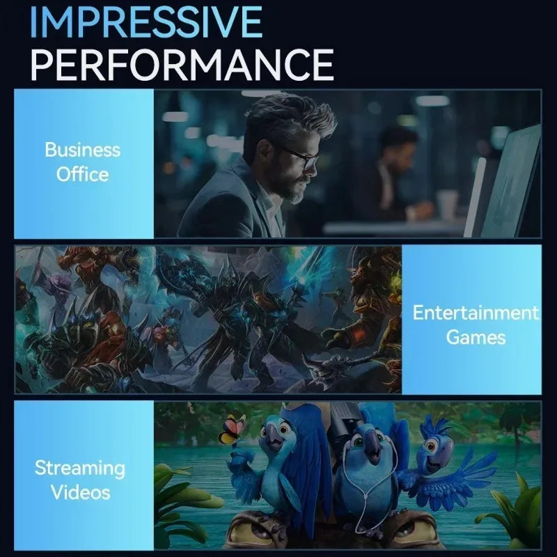 Intel i9-10980HK Strong Performance Mini PC 32GB Large RAM 1TB Fast SSD Win11 Pro 4K Gaming Office Household Computer