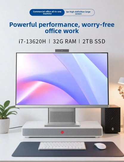 High End Ultra Intel I7 Cpu Thin All in One Computer PC Home Office Game Desktop Computer Full Set for Commercial and Home Use