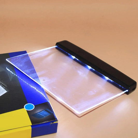 LED Page Book Light Smart Book Page Illuminator Reading Lights Clear Flat Reading Lights for nighttime reading