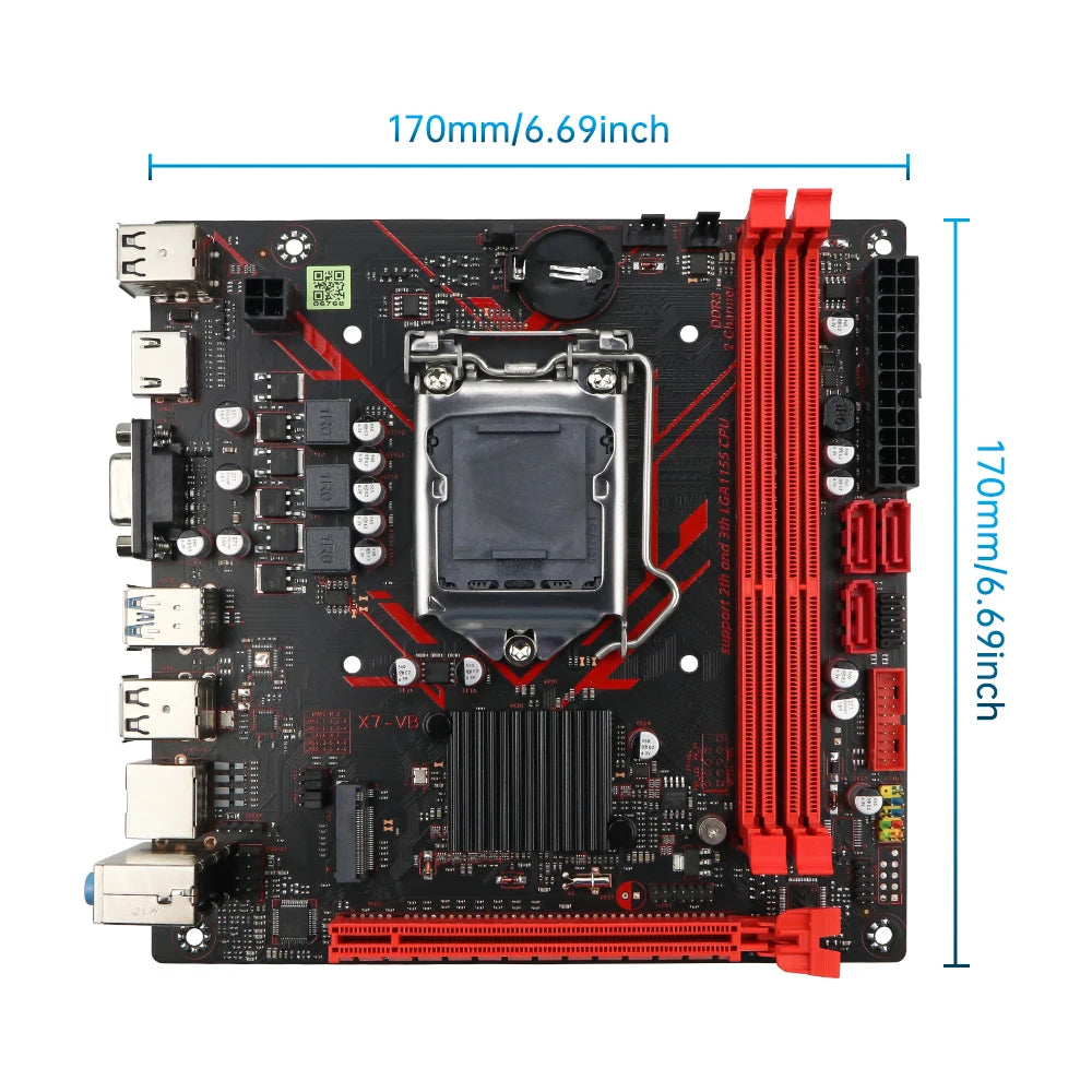 SOYO B75M DDR3 AX Motherboard I5 2400CPU 16G RAM=8G*2 Intel  LGA1155 Kit xeon Computer com Game Mainboard PCIE3.0x8 M.2 SATA2.0