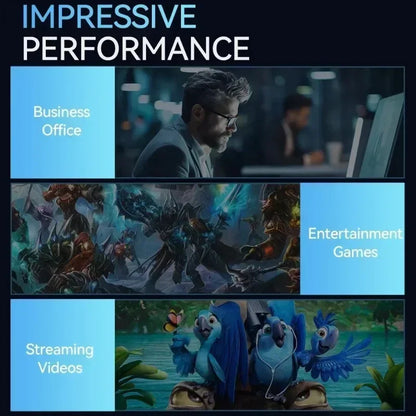 Intel i9-10980HK Strong Performance Mini PC 32GB Large RAM 1TB Fast SSD Win11 Pro 4K Gaming Office Household Computer