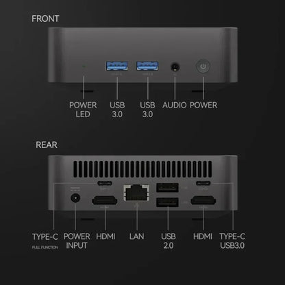 Intel i9-10980HK Strong Performance Mini PC 32GB Large RAM 1TB Fast SSD Win11 Pro 4K Gaming Office Household Computer
